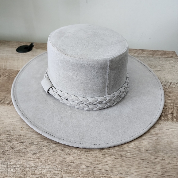 Anthropologie grey fedora hat - Picture 2 of 7